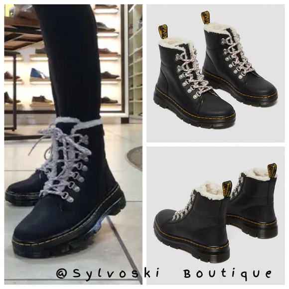 Dr. Martens Shoes - 🔥 COMBS FAUX SHEARLING LINED CASUAL BOOTS NWT 🖤